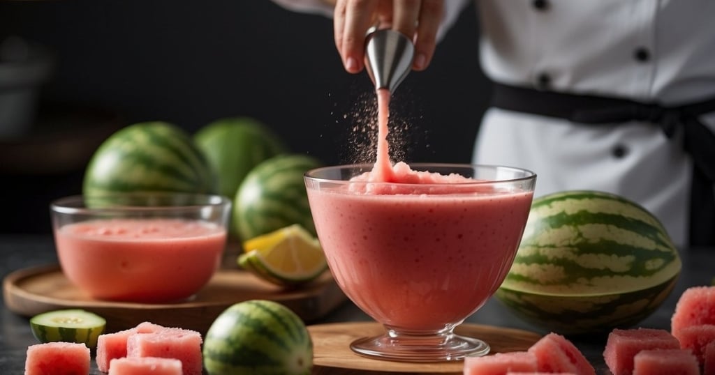 Finalizando la Receta de Espuma de Sandía