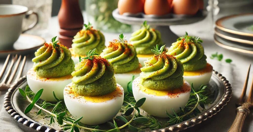 Serving and Presentation Devilled Eggs