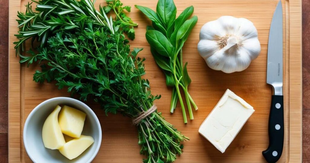 Preparation Techniques Creamy Garlic Herb Spread